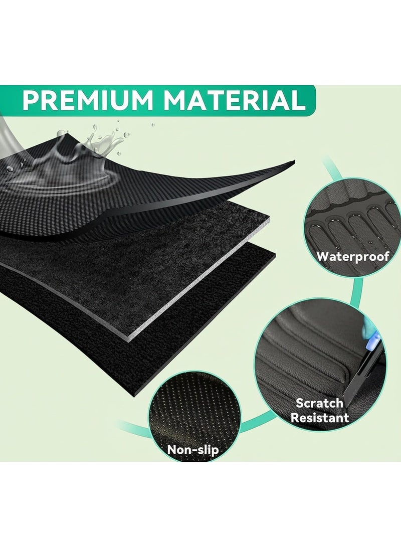 Dunekart Full Set Tesla Model 3 Floor Mats  with Durable XPE All-Weather Cargo Liner, Trunk, Front, Rear, and Frunk Mats for Complete Protection - Image 2